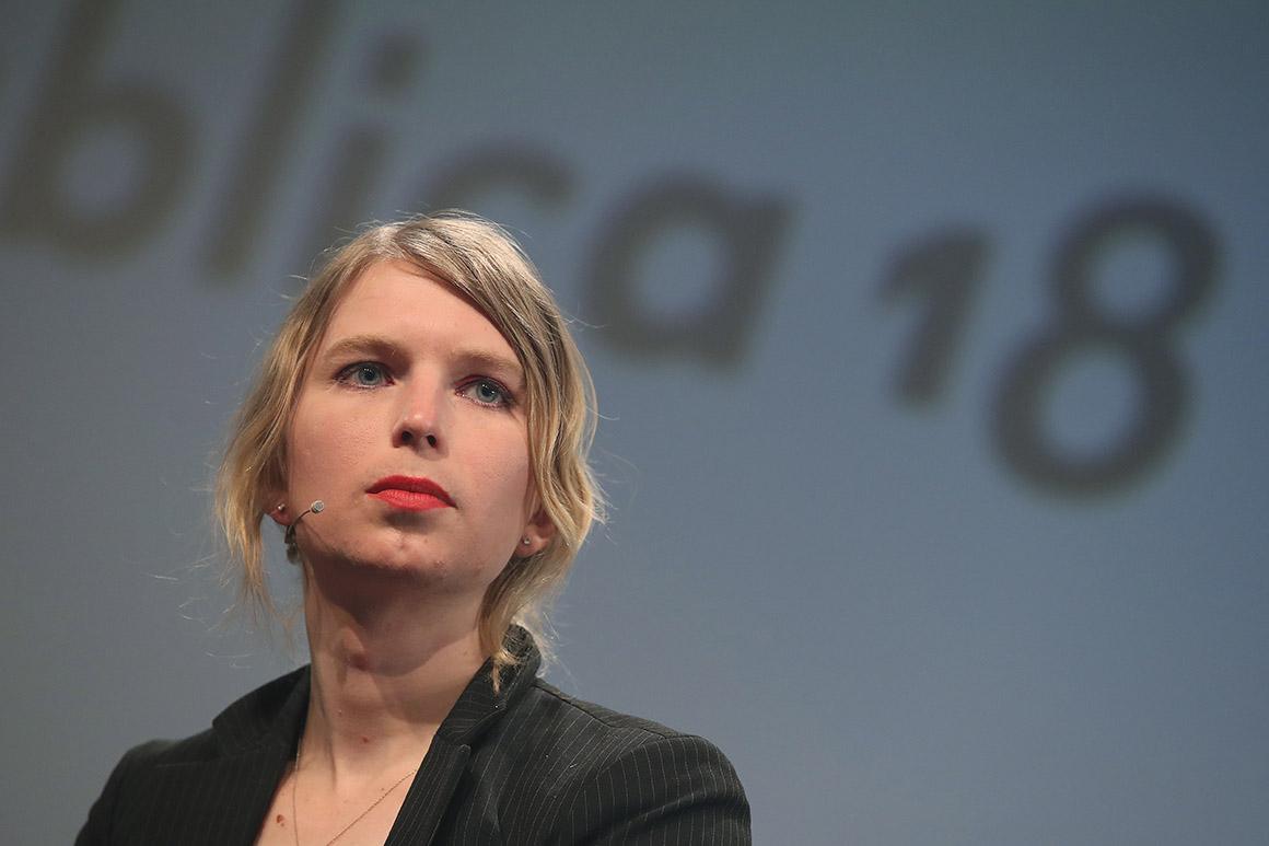 BERLIN, GERMANY - MAY 02:  Whistle blower and activist Chelsea Manning, in what she said is her first strip outside of the United States since she was released from a U.S. prison, speaks at the annual re:publica conferences on their opening day on May 2, 2018 in Berlin, Germany. Re:publica 18 is holding a series of conferences themed with digital society on topics such as media, entertainment, politics, culture and technology from May 2-4.  (Photo by Sean Gallup/Getty Images)